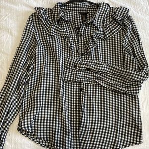 Forever 21 checkered blouse